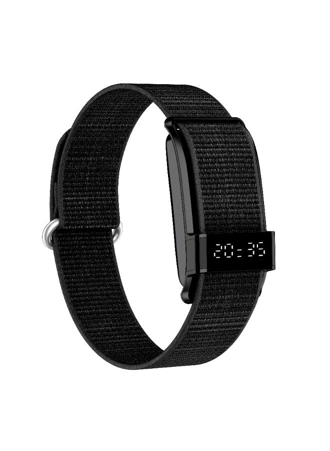 porodo Smart Bracelet Fitness Tracker with Display APP, Water Resistant, Activity Tracker, Up to 10 Days Working Time, Multiple Exercise Tracking Modes - Black - Image 1